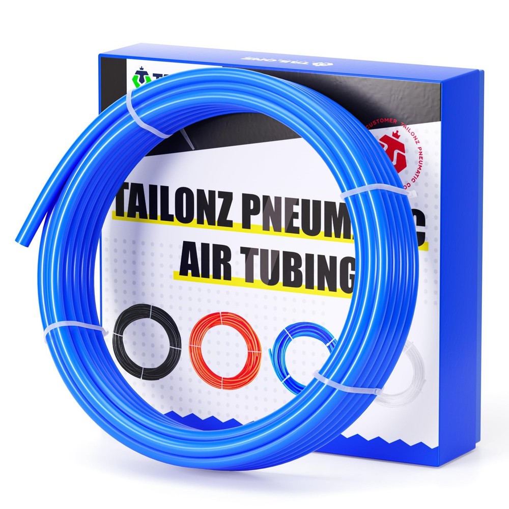 Blue 1/4 Inch OD 10 Meters PU Air Tube Pipe Hose Pu Air Hose for Air Line Tubing