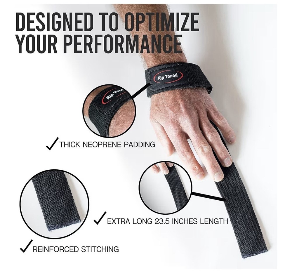 Rip Toned Wrist Wraps & Lifting Straps Combo