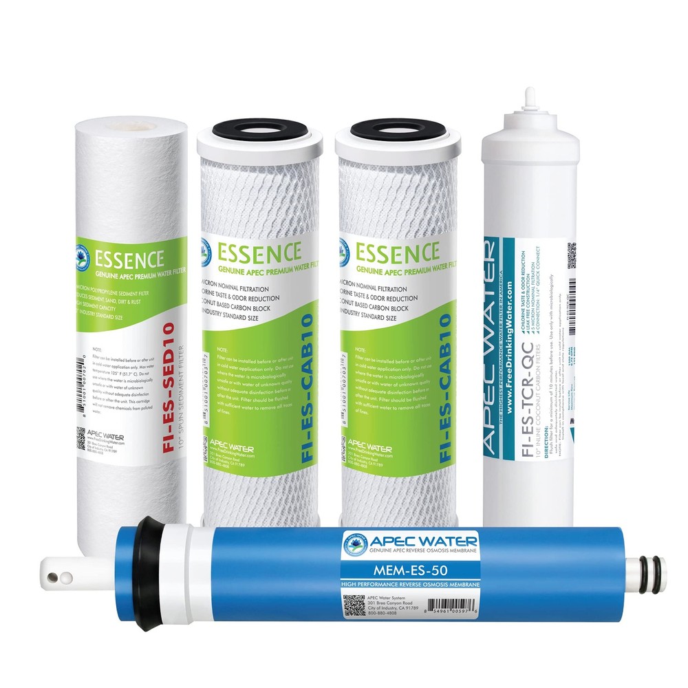Reverse Osmosis Filter Replacement Set, 5Stage RO System Filters, 50 GPD, For...