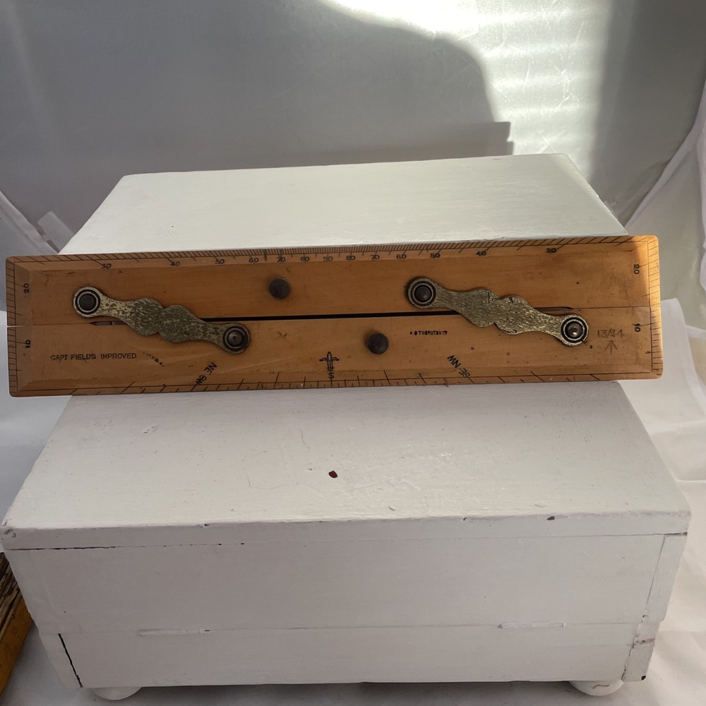 Vintage Capt Fields Improved Parallel Nautical Ruler
