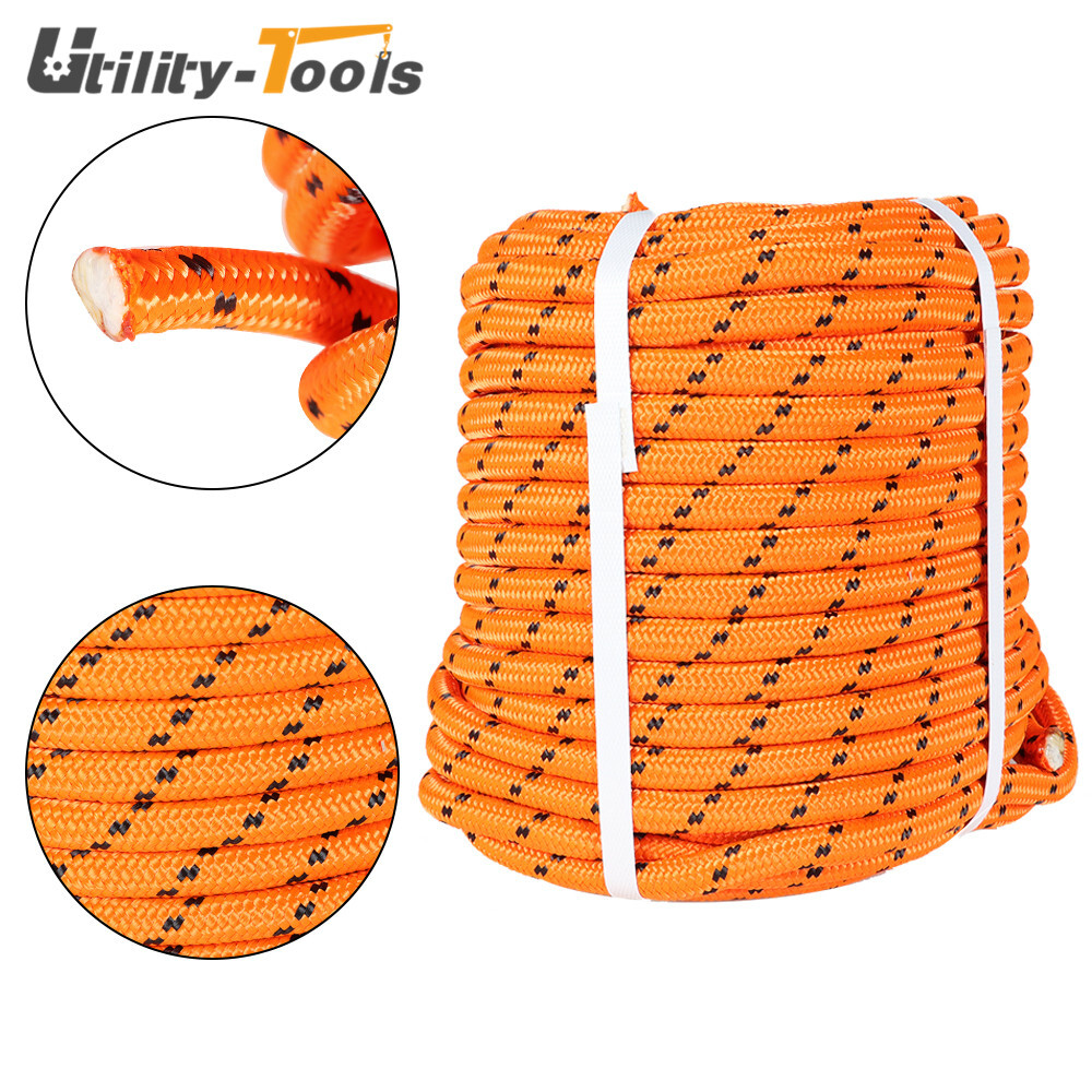 Double Braid Polyester Rope Arborist Bull Tree Rigging Line 1/2"×200'