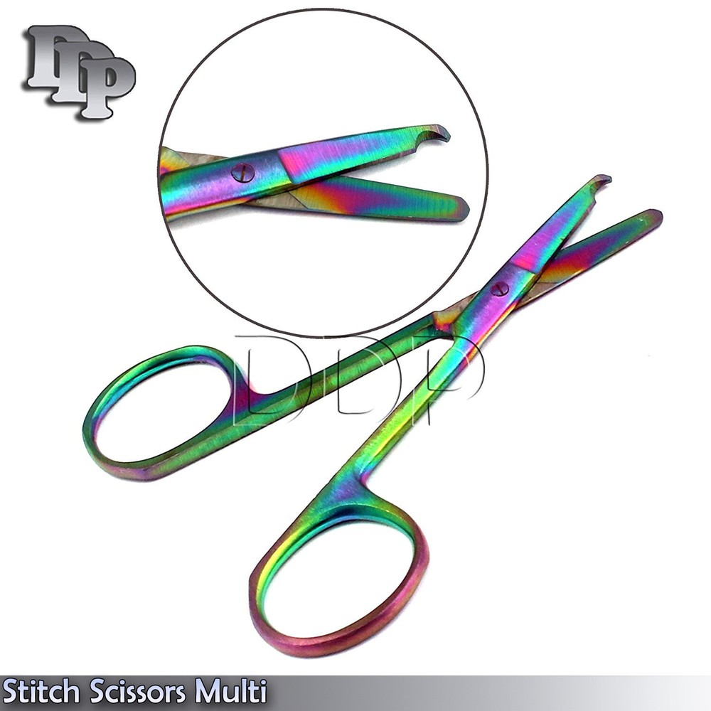 Suture Scissors Multi/Rainbow Suture Removal Scissors Surgical Instruments