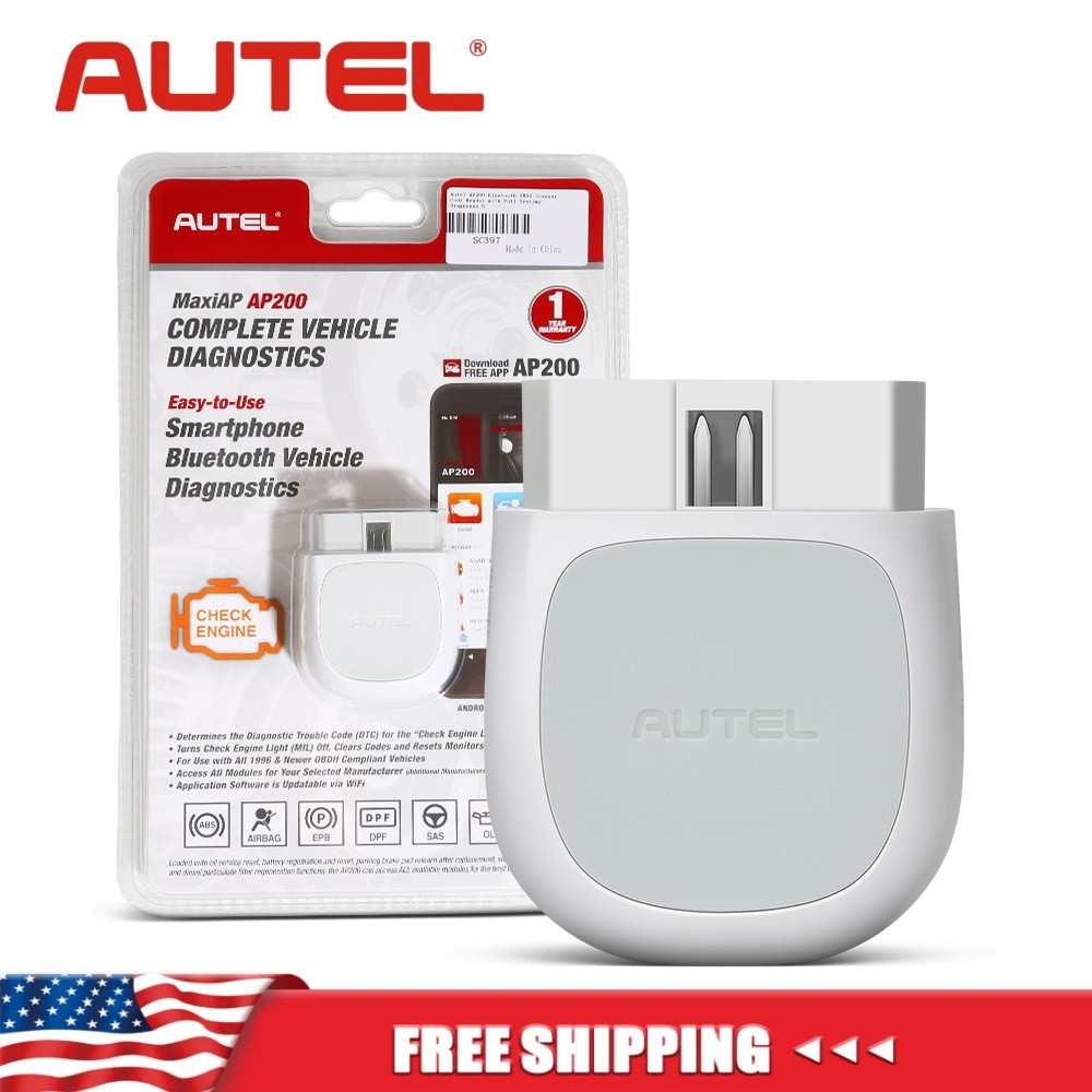 Autel MaxiAP AP200 Bluetooth OBD2 Code Reader with Full System Diagnoses Scanner