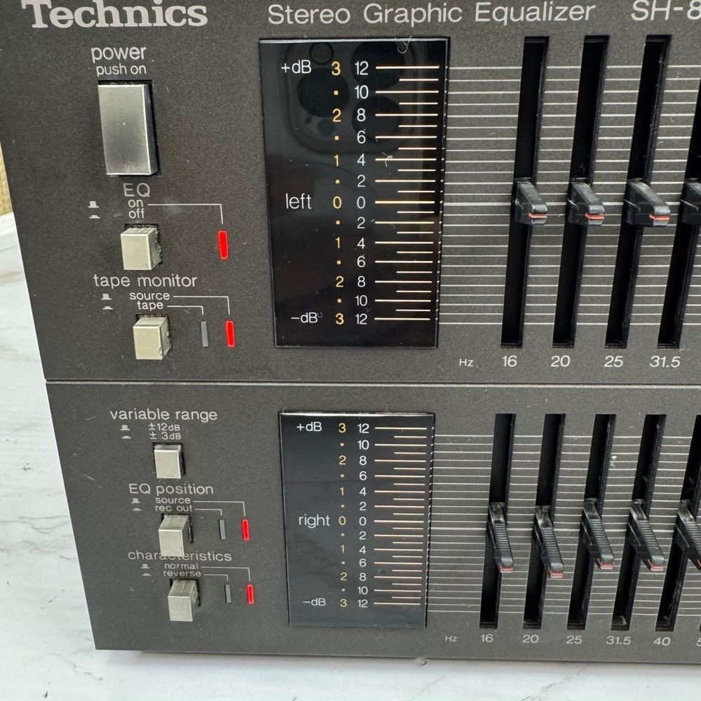 Technics SH-8065 Stereo Graphic Equalizer 31-Band Black Good GP