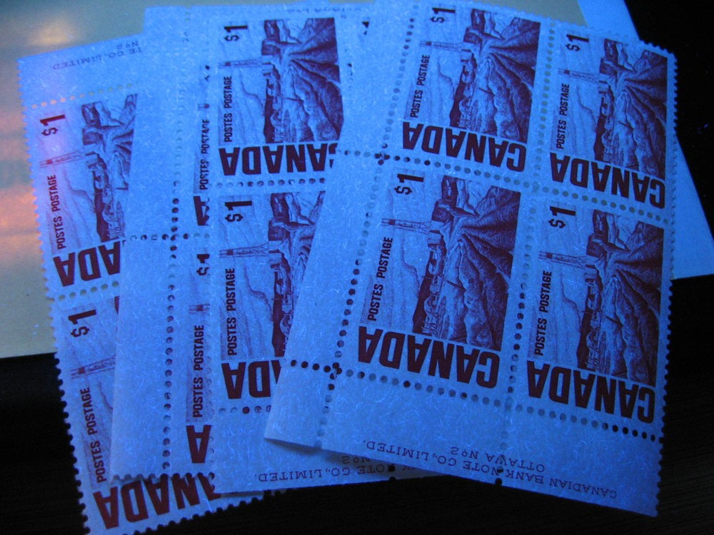 Canada centennial Ut 465Biv $1 Oilfields MNH matched set plate blocks