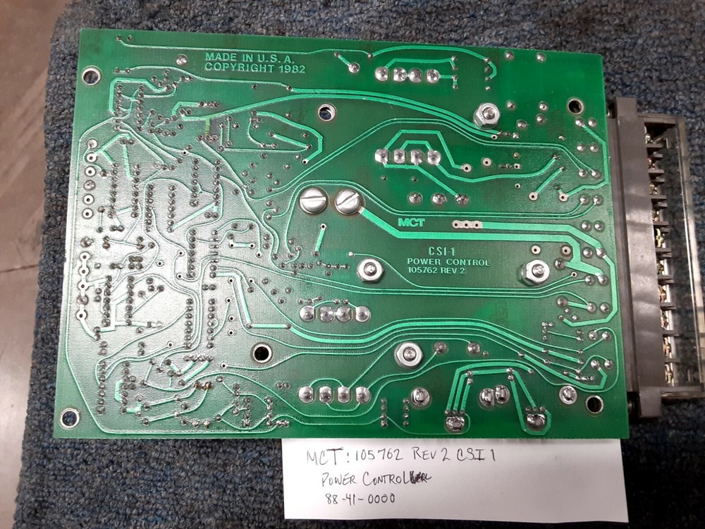 MCT CRT 105762 CSI-1 POWER CONTROL
