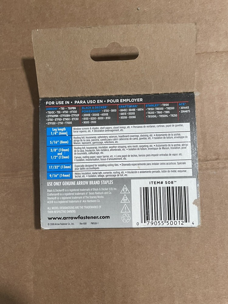 arrow t50 staples 1/2. Not A Full Box
