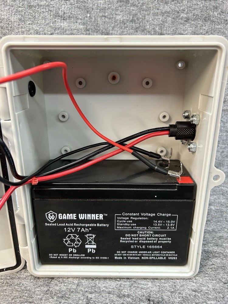 Deer Blind 12v Solar Charger W/ Fan