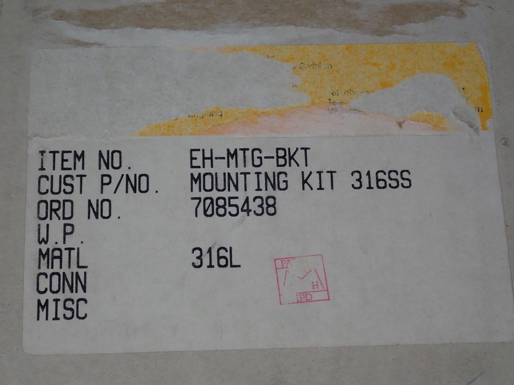 NEW EH-MTG-BKT MOUNTING KIT 316SS