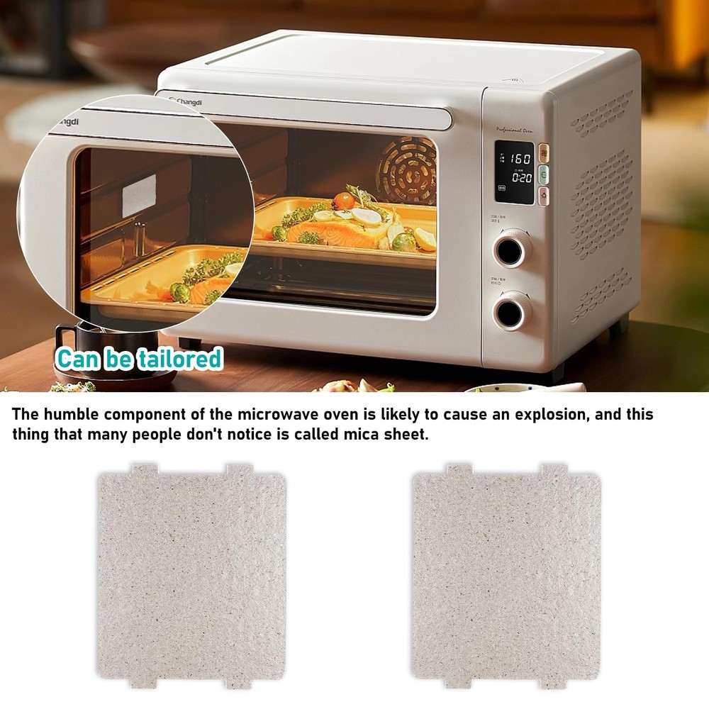 2 Pcs Microwave Waveguide Cover, Universal Mica Sheet Waveguide Cover Replace...