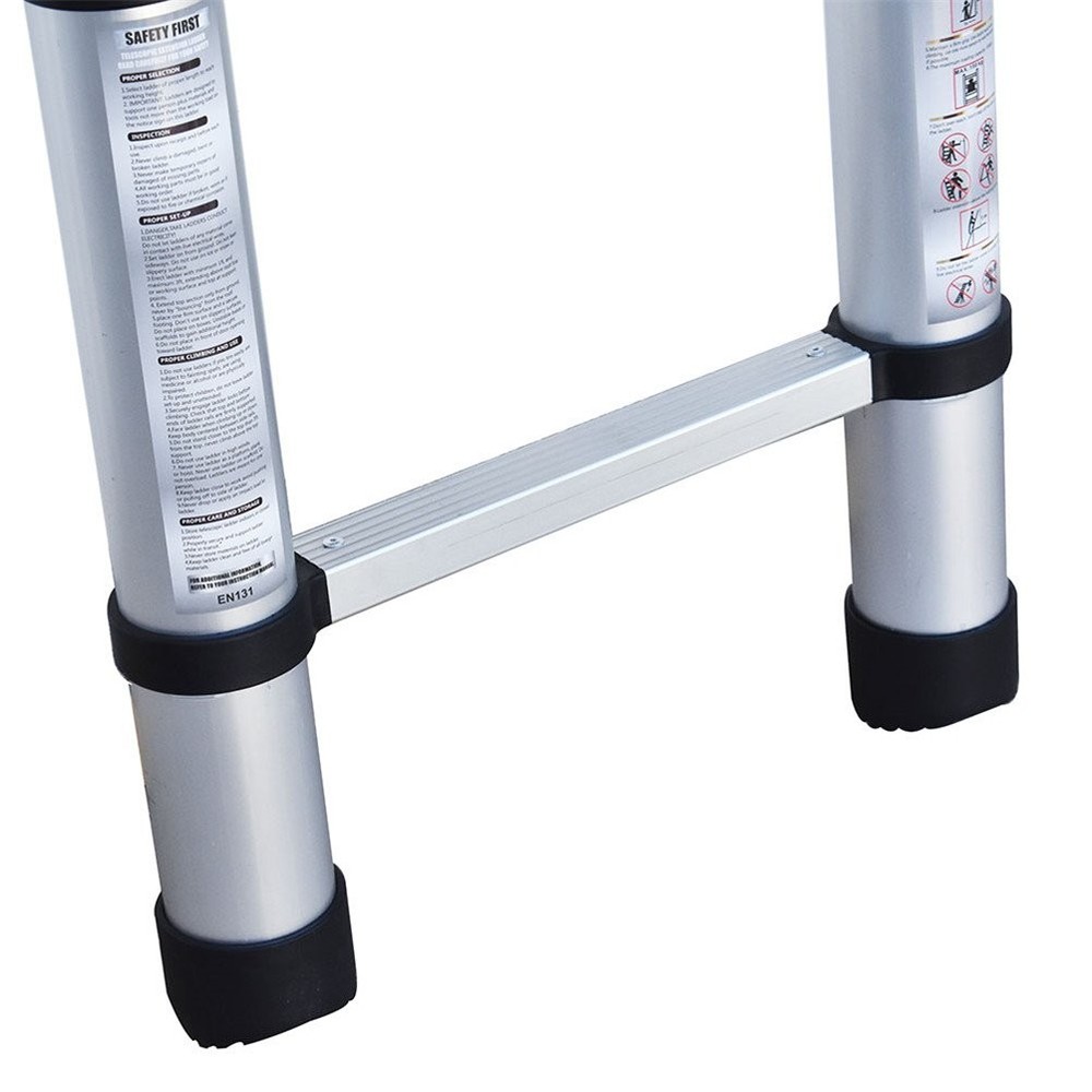 10.5FT Step Ladder Aluminum Telescoping Extension Multi-Purpose Ladder