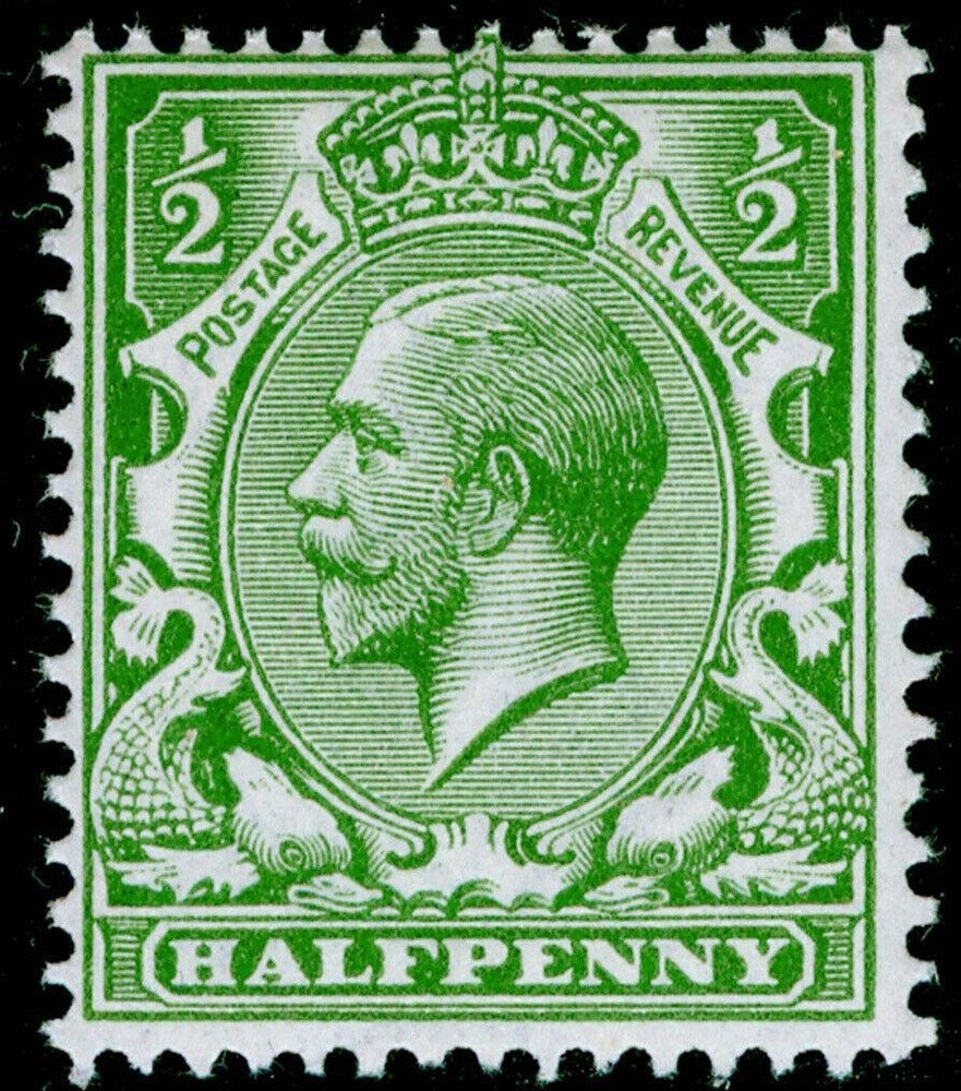SG351 SPEC N14(6), ½d bright green, NH MINT.