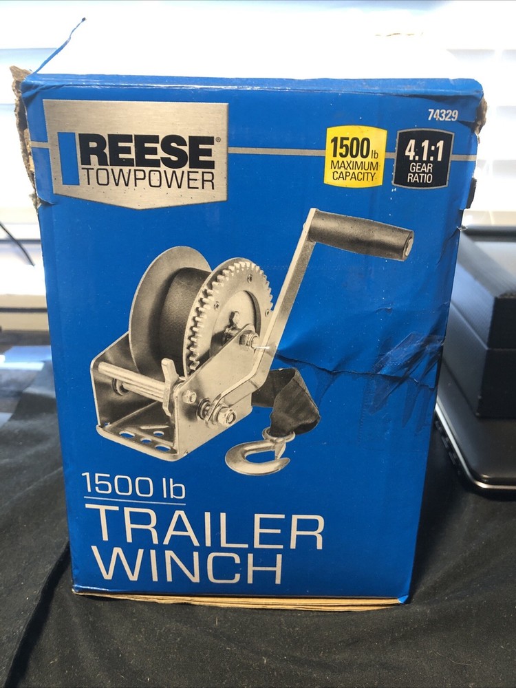 Towpower 74329 Trailer Winch, Silver, Never Used!