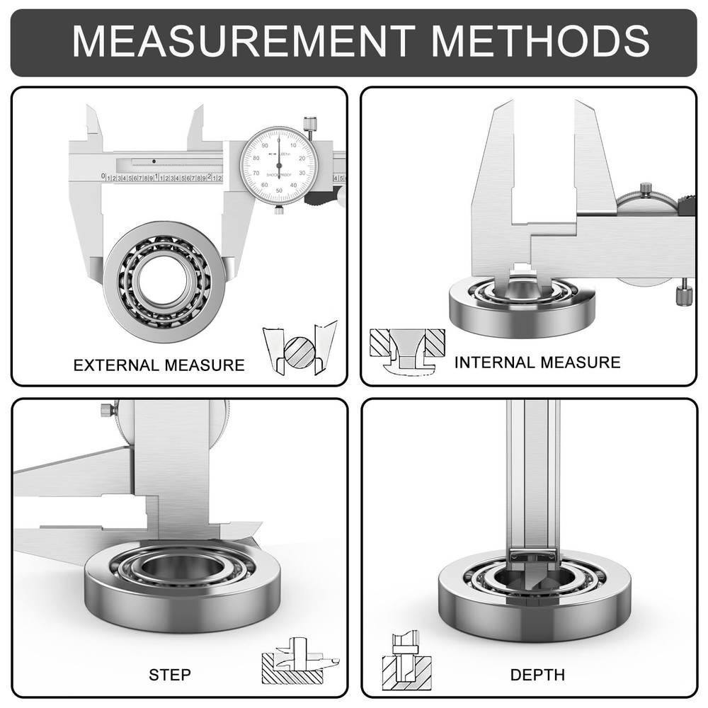 Dial Caliper Shockproof Dial Caliper Precision Caliper with Watch 0-6" Range ...
