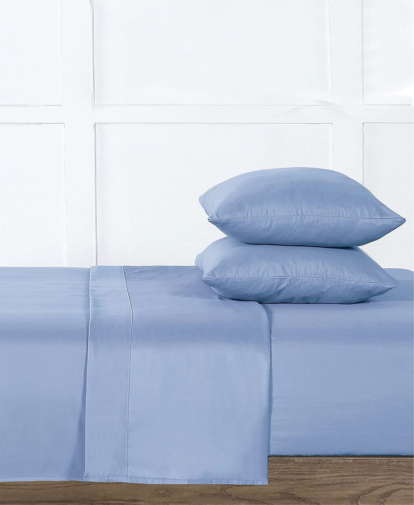 Wellbeing Oxywash Solid 300 Thread Count 4pc Sheet Set, Queen