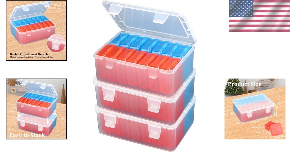 Transparent Craft Supply Case - 45 Mini Boxes