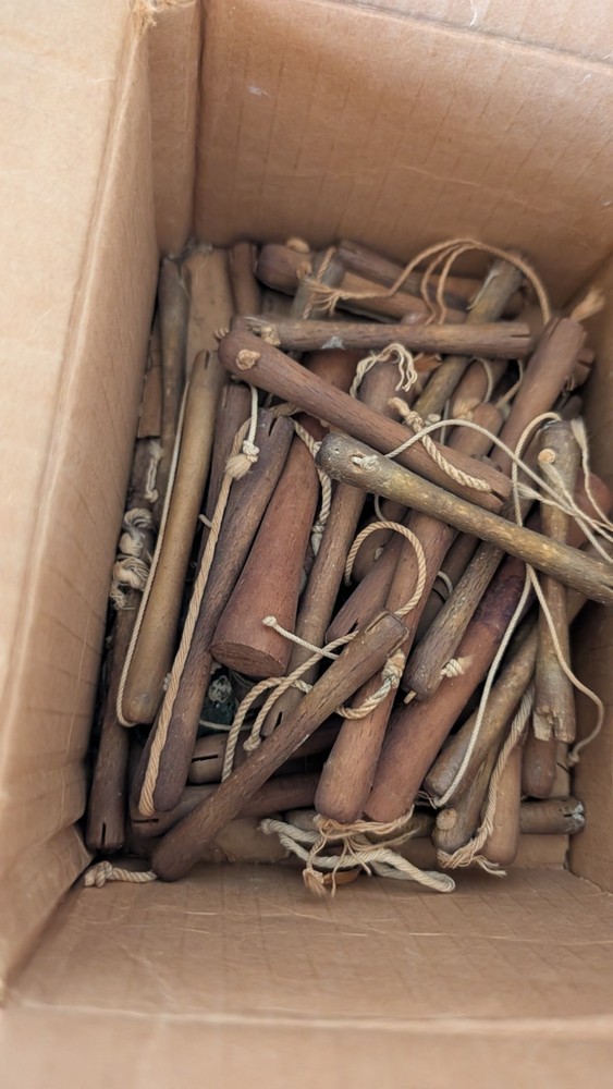 Vintage Wooden Perm Rods