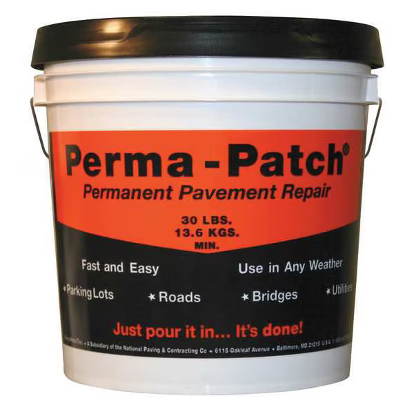 Perma-Patch Cold Patch, Pail, Black, PP-30-CP PP-30-CP Perma-Patch PP-30-CP 30