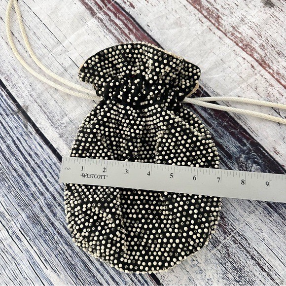 Vintage Beaded Purse String Reversible Bag Purse