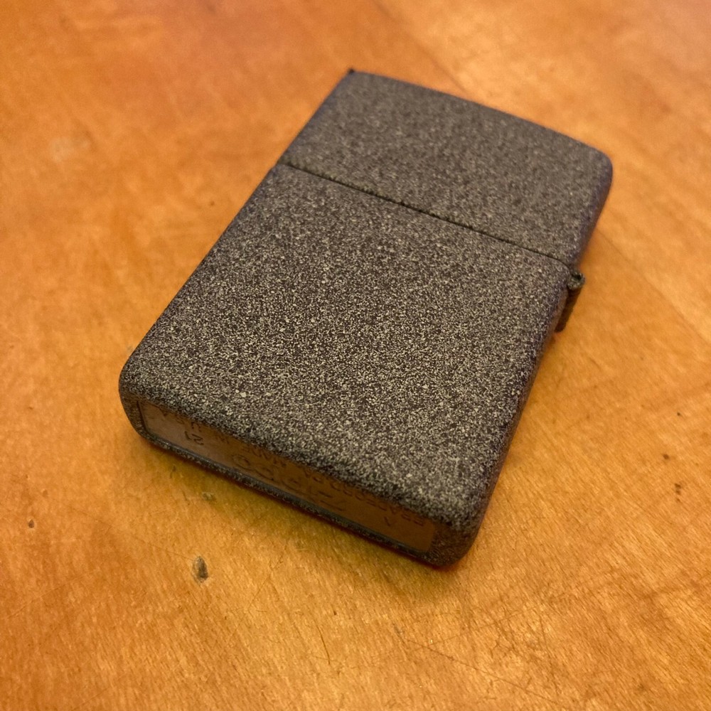 Genuine Zippo Iron Stone windproof Lighter CASE ONLY No Insert/Box