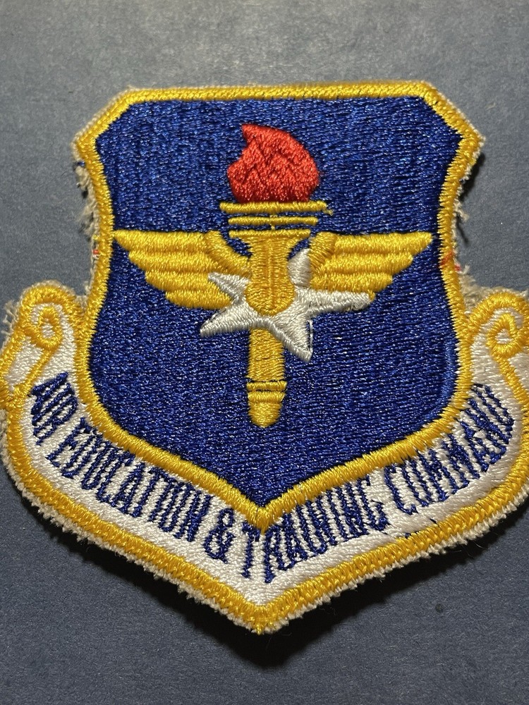 Military USAF Air Education & Training Command Patch Cut-edge Patch 3” Size