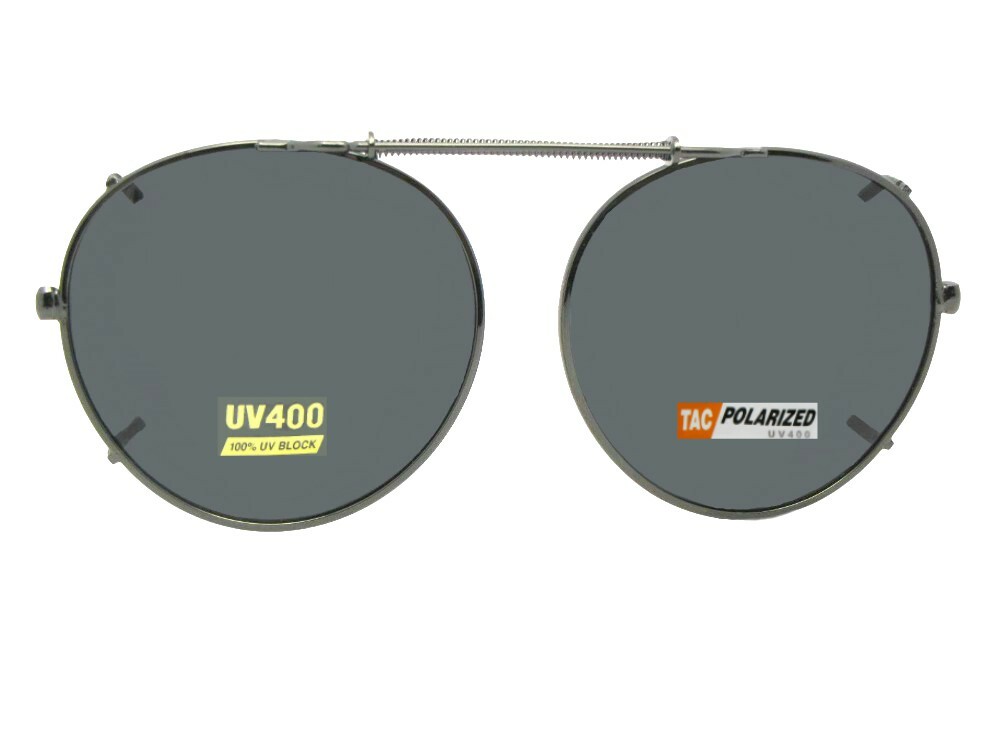 Sunglass Rage Semi Round Shape Polarized Clip-on Sunglasses