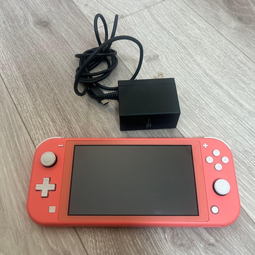 Nintendo Switch Lite Pink Console and Charger