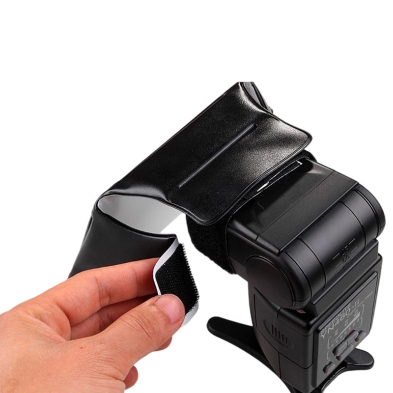 Flash Diffuser Softener Reduces Harsh Shadows for Studio Portrait Photography