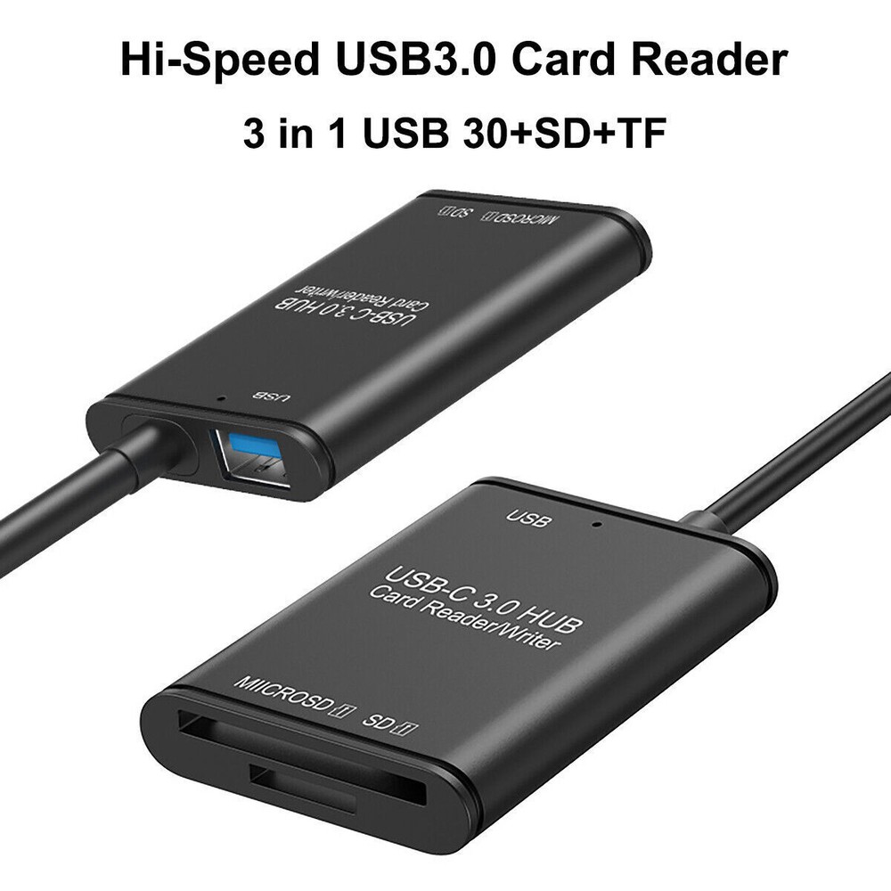 Lot USB C to SD Card Reader Writer OTG Adapter USB 3.0 Micro Memory Card Reader