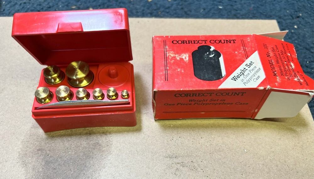 Correct Count Calibration Weight Set Model 101 With Case