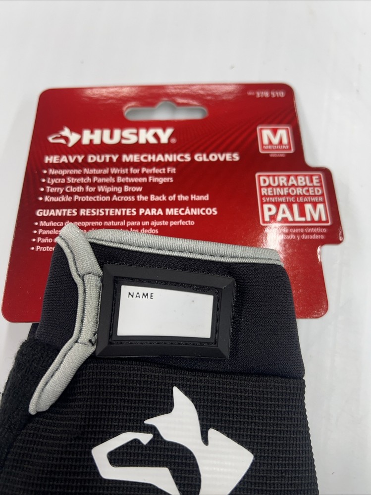 Husky Heavy Duty Mechanics Work Gloves Pair Size Medium