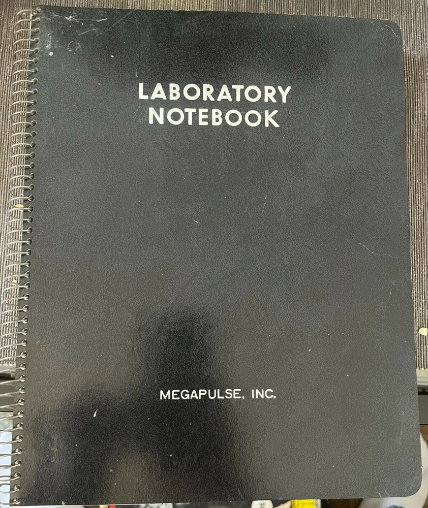 1960s MEGAPULSE INC Laboratory Scientific Notebook 96pp