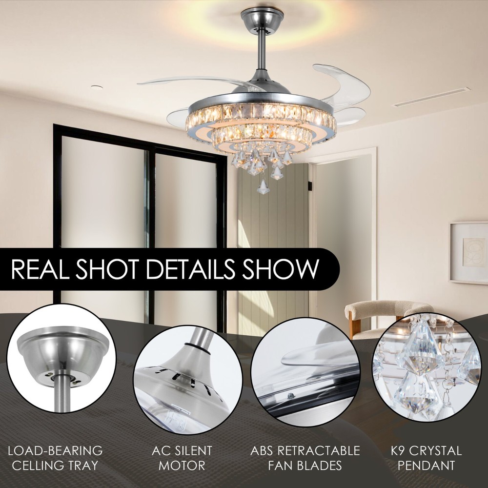 42'' Ceiling Fan with LED Lights
