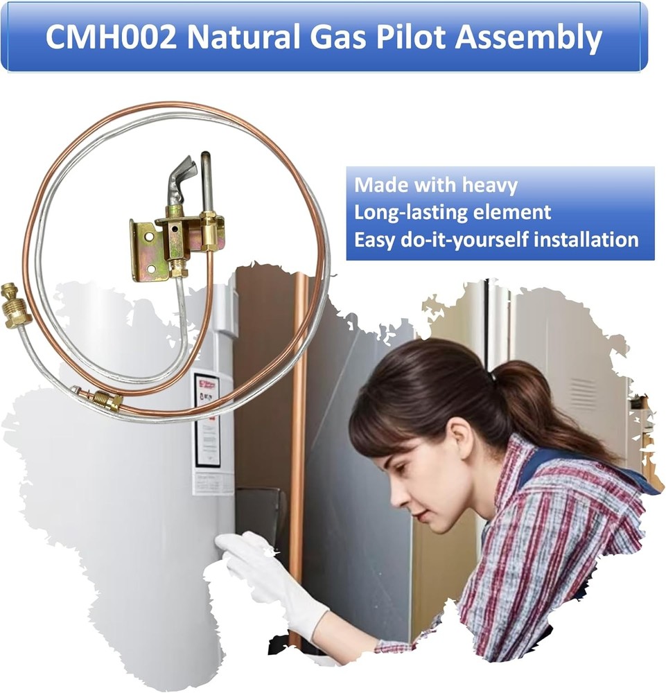 Long Term 24" Natural Gas Water Heater Pilot Assembely CMH002 Includes Pilot The