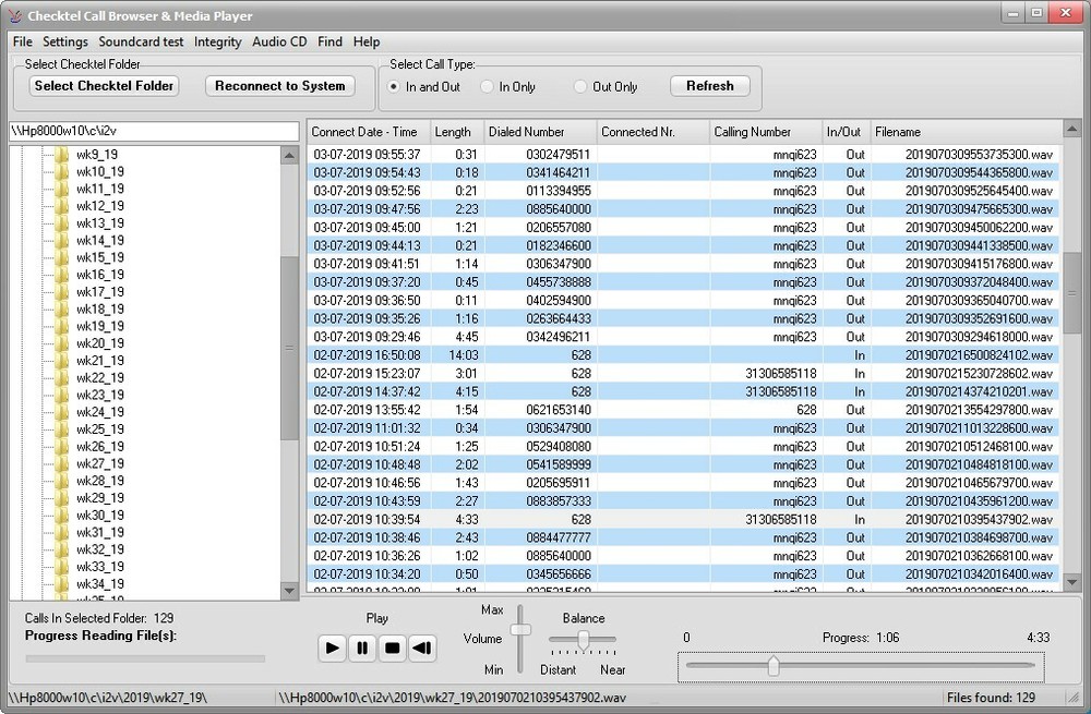 Checktel VoIP Call recorder for Business. 8 concurrent calls. Automatic rec.