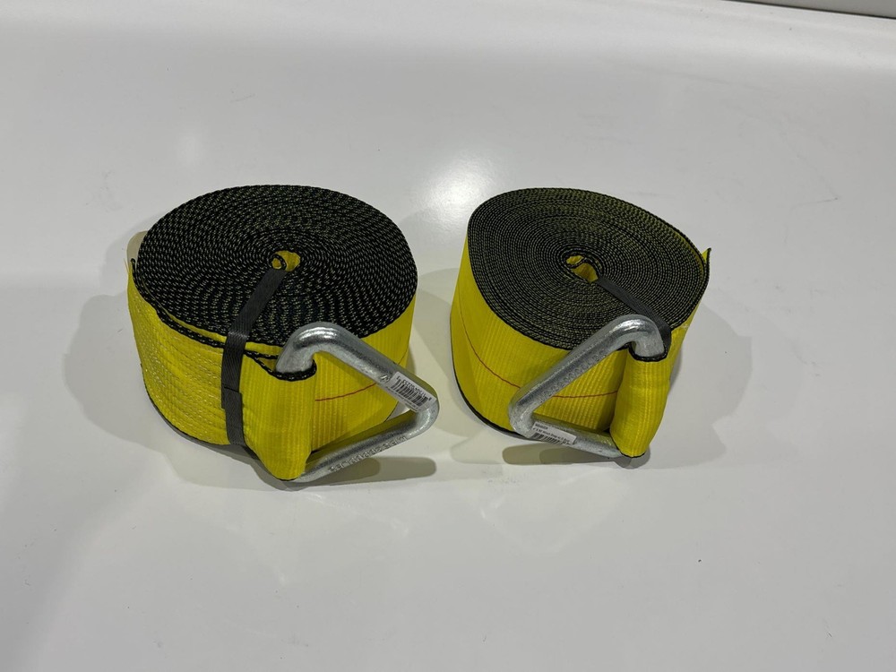 4"X50' Winch Strap with D Ring 4 Pack