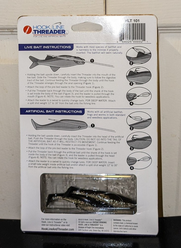 Hook Line & Threader Kit For Live and Artificial Baits