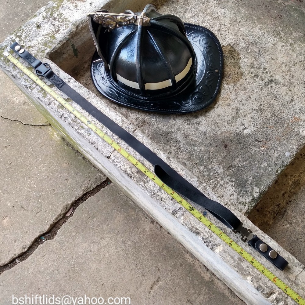 Leather Fire Helmet Chin Strap