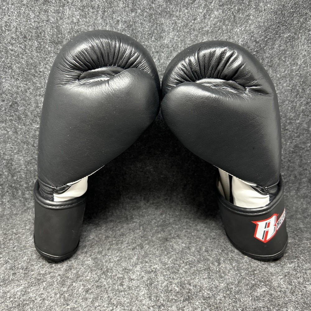 Revgear Boxing Gloves 12oz Pro Training Durable Black White