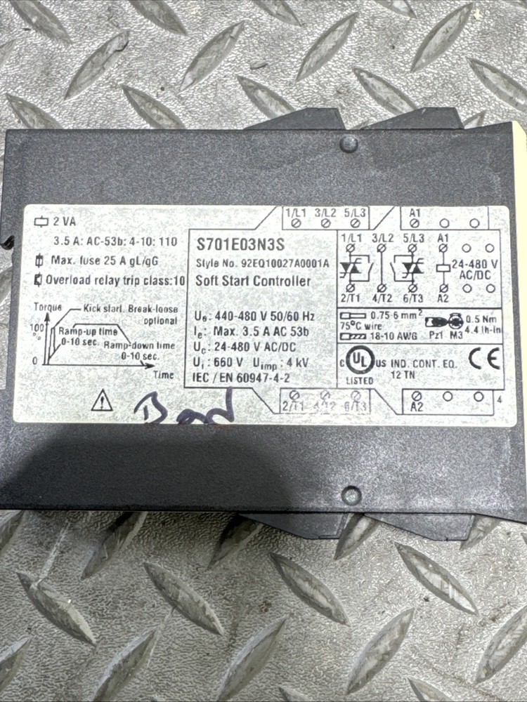 Cutler Hammer S701E03N3S Soft Start Controller C-13