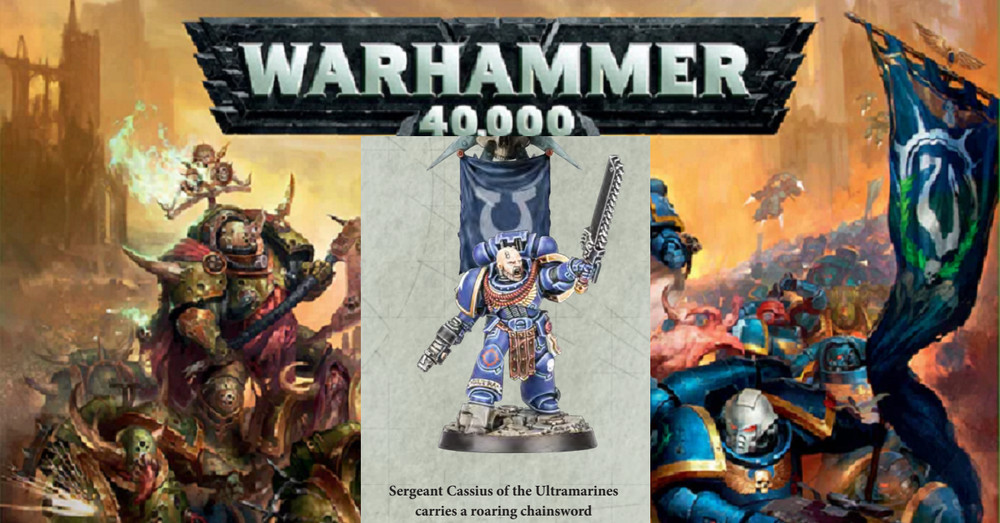 Warhammer 40k - Space Marine Brother Sergeant Cassius - New on Sprue