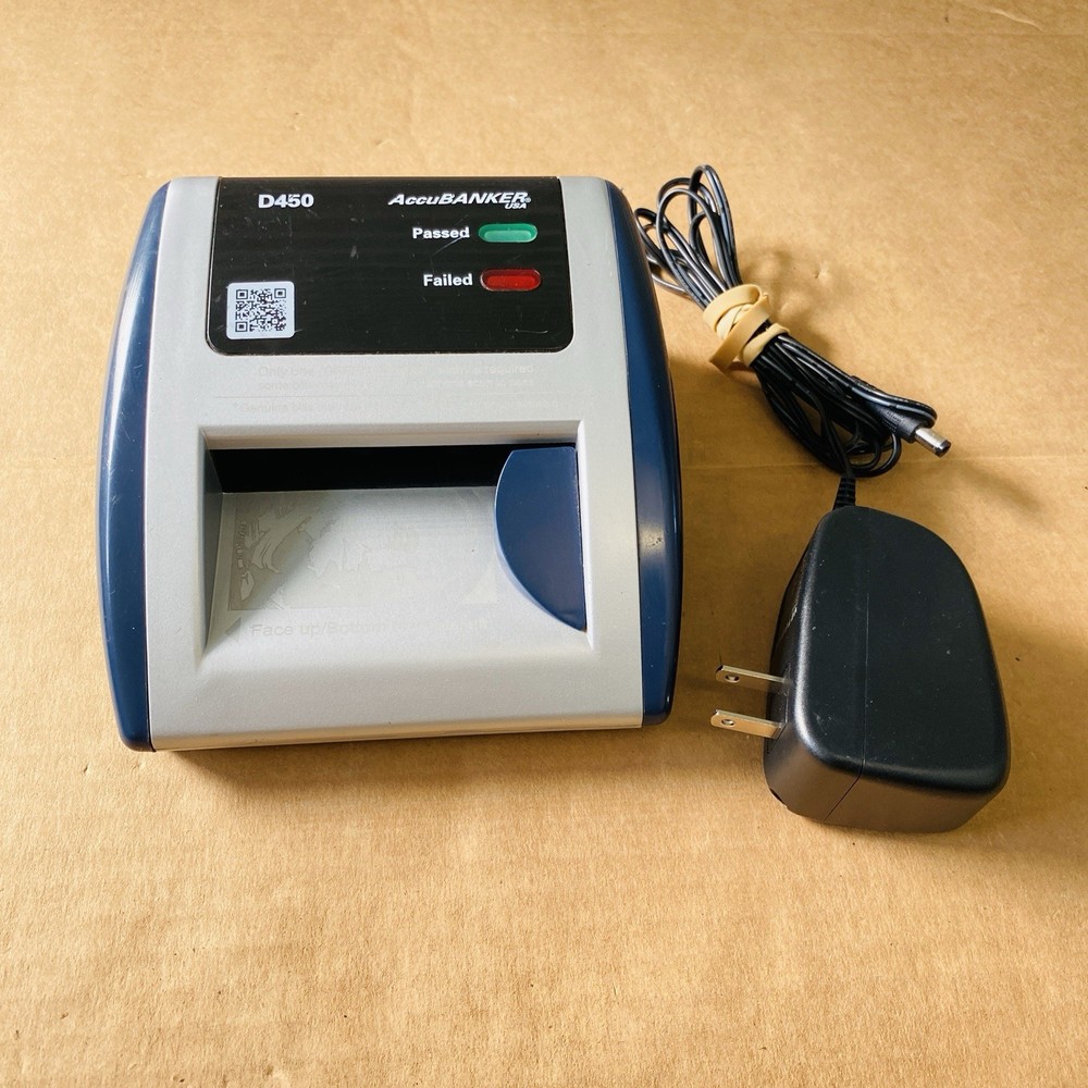 AccuBANKER ISA D450 Counterfeit Bill Detector w 5-Point Detection Methods TESTED