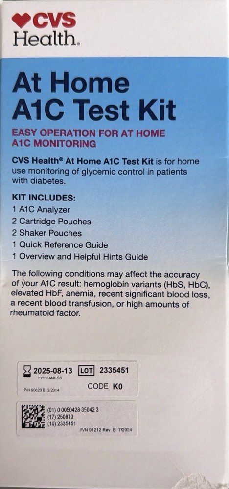 CVS Health at Home A1C Test Kit