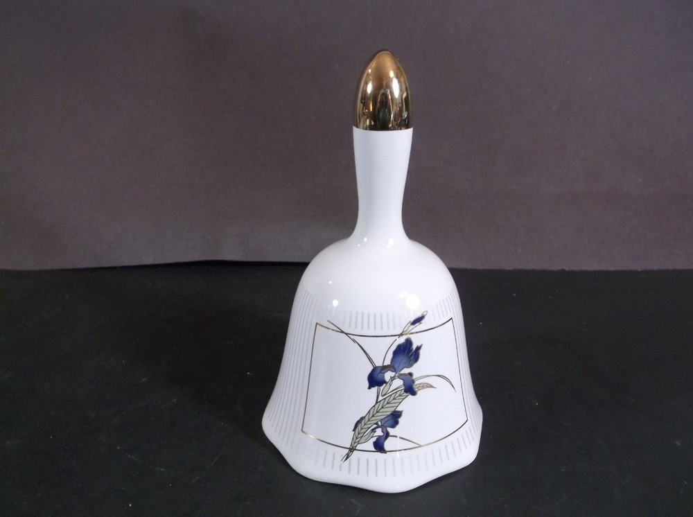 Otagiri Iris pattern ceramic bell
