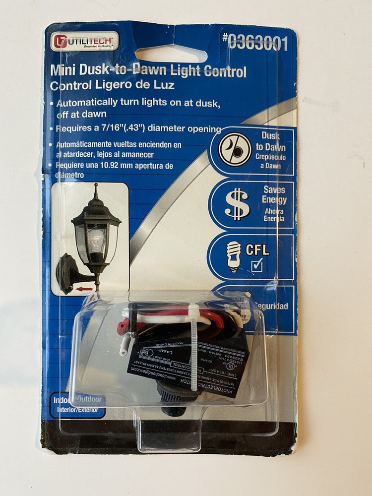 120VAC 4.2 Mini Dusk To Dawn Photocell Automatic LED Light Control Sensor Switch