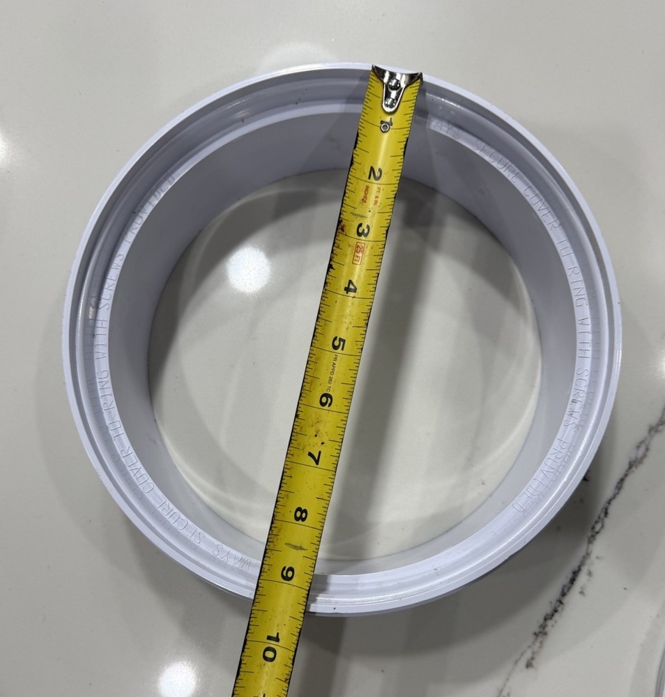 PENTAIR Bermuda Skimmer Lid & Deck Ring, white, 526254