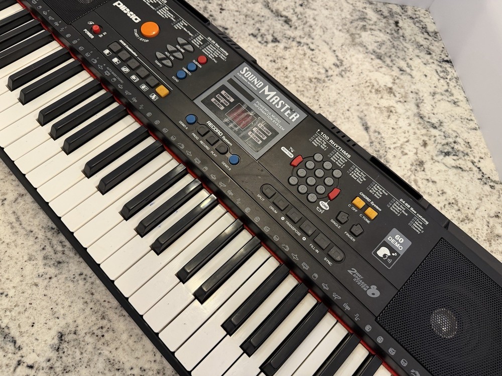 Plixio Sound Master 61-Key Electronic Keyboard LED Display Speaker Mic Input