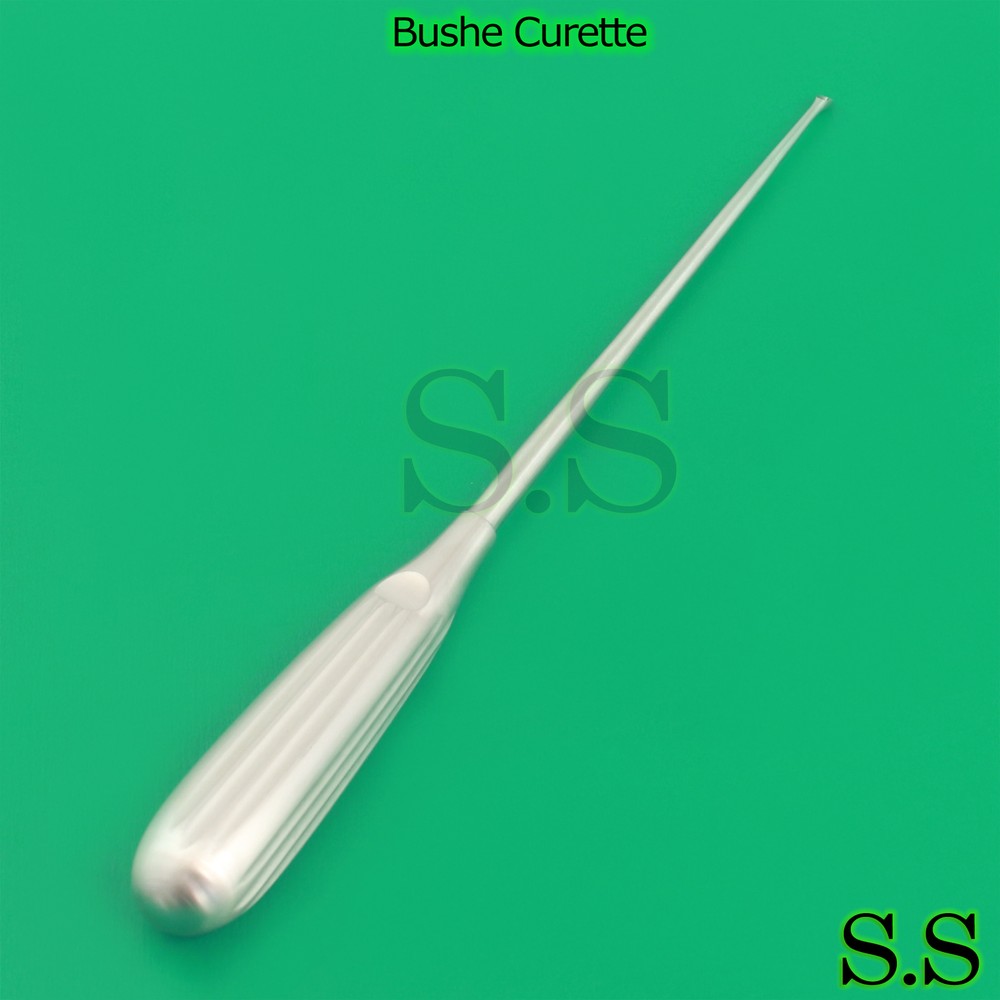 Bushe Curette 25cm + 3mm Surgical Instruments