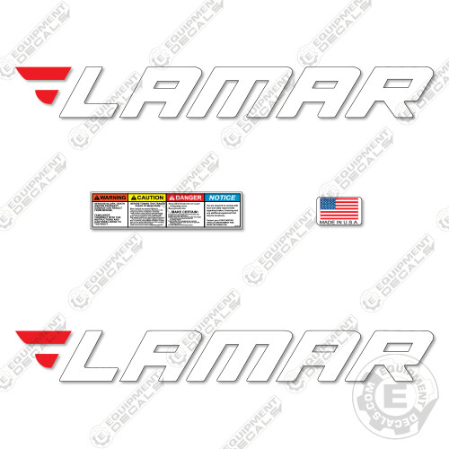 Fits Lamar Trailer Decal Kit (Set of 2) Flatbed 32.5" Replacement Decals