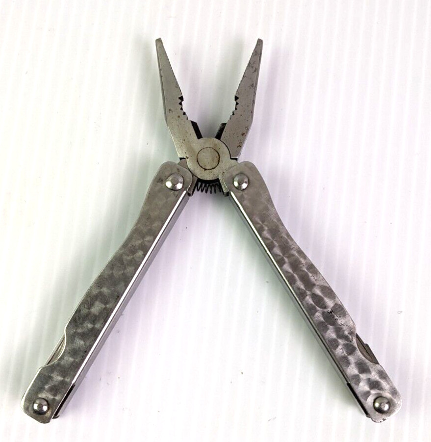 Stainless Steel Multi Tool Silver Folding 10 Function